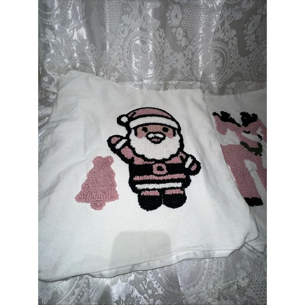 Holiday Embroidery Pillow Covers